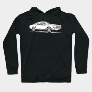 69 Mustang Fastback Wireframe Hoodie